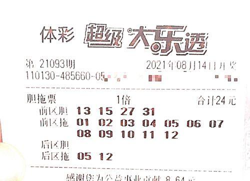 大乐透93期开奖结果,惊喜连连，大奖花落谁家？